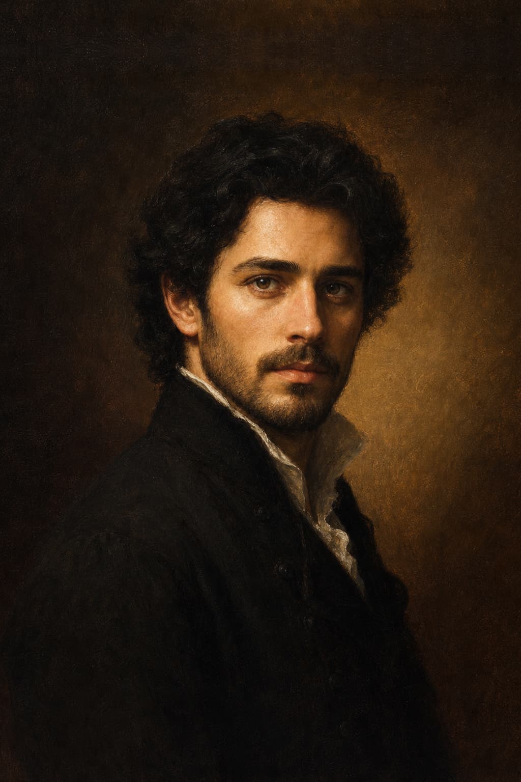 Classic Oil Painting portrait example