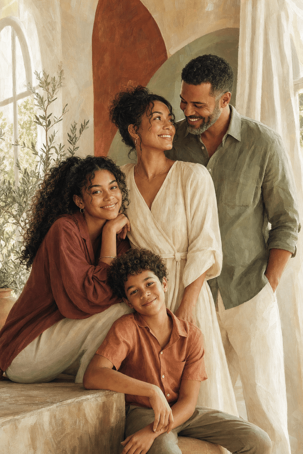 Modern Together portrait example