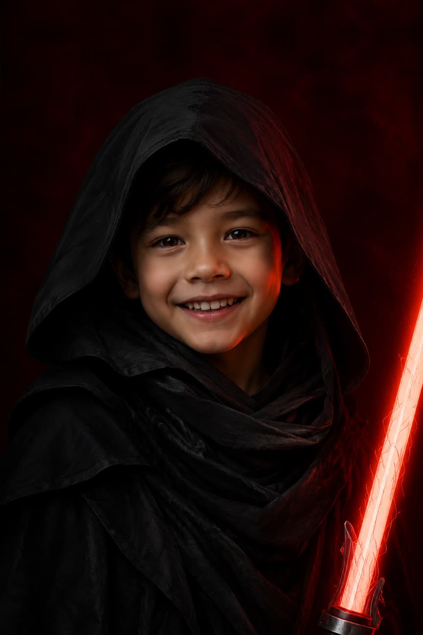 Dark Kid portrait example