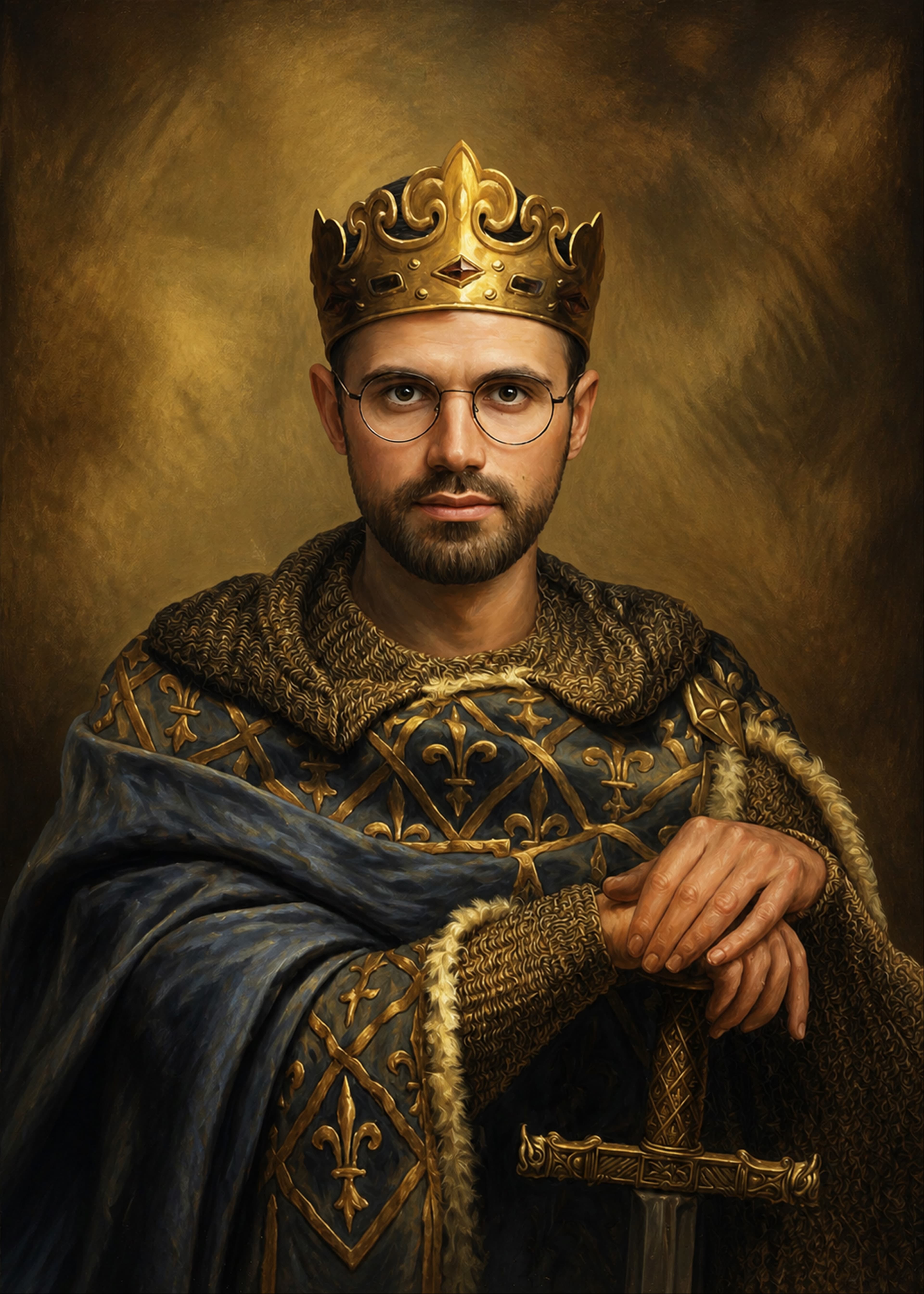 The King II portrait style preview