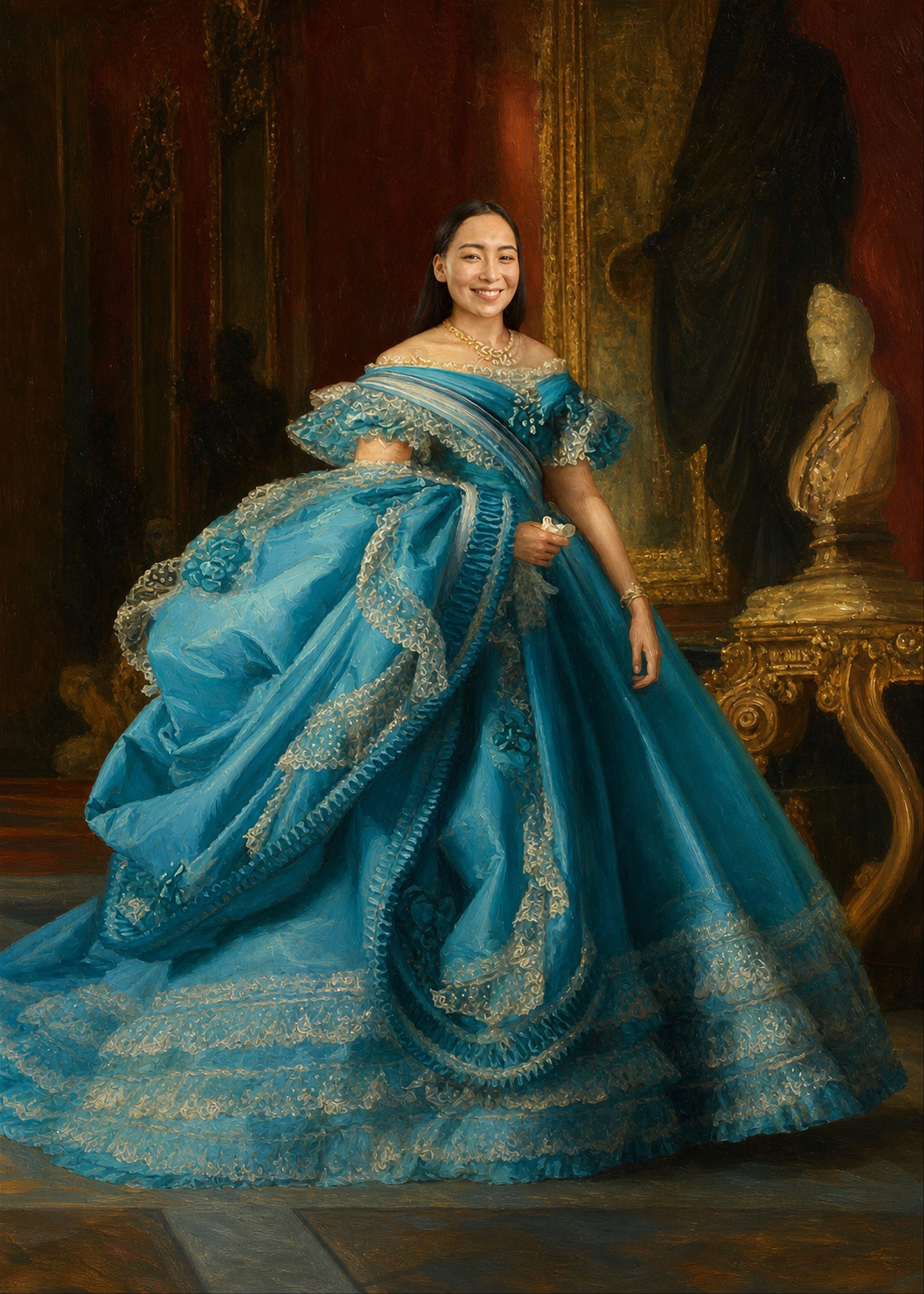 The Sapphire Princess portrait style preview