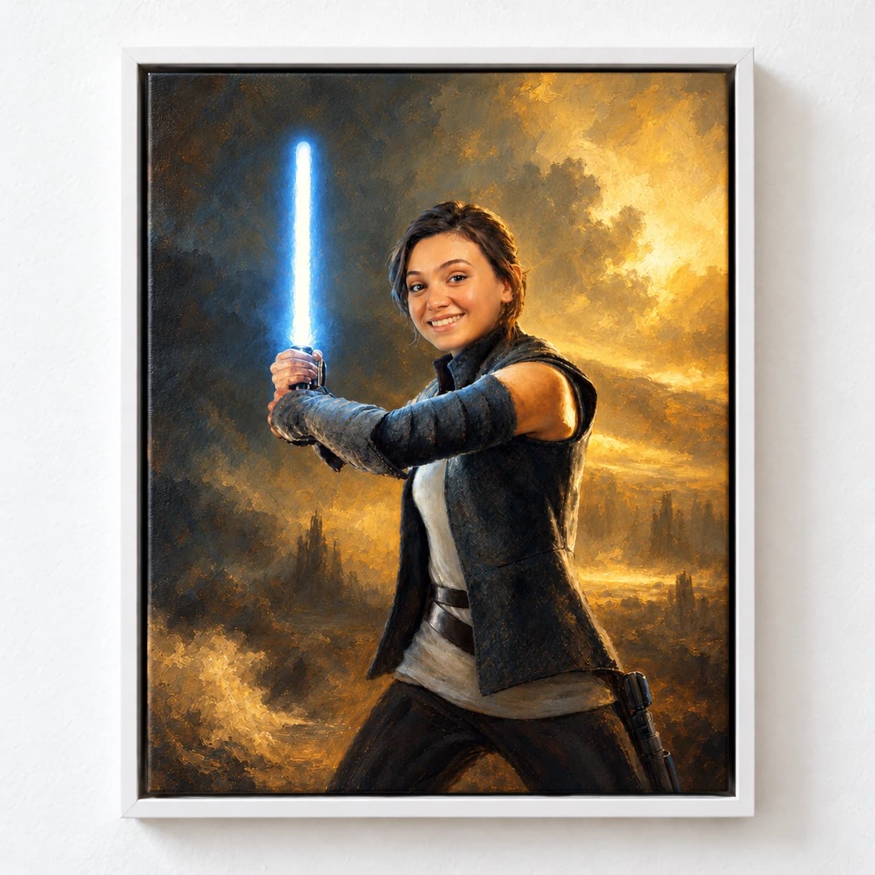 Awakened: white floating frame