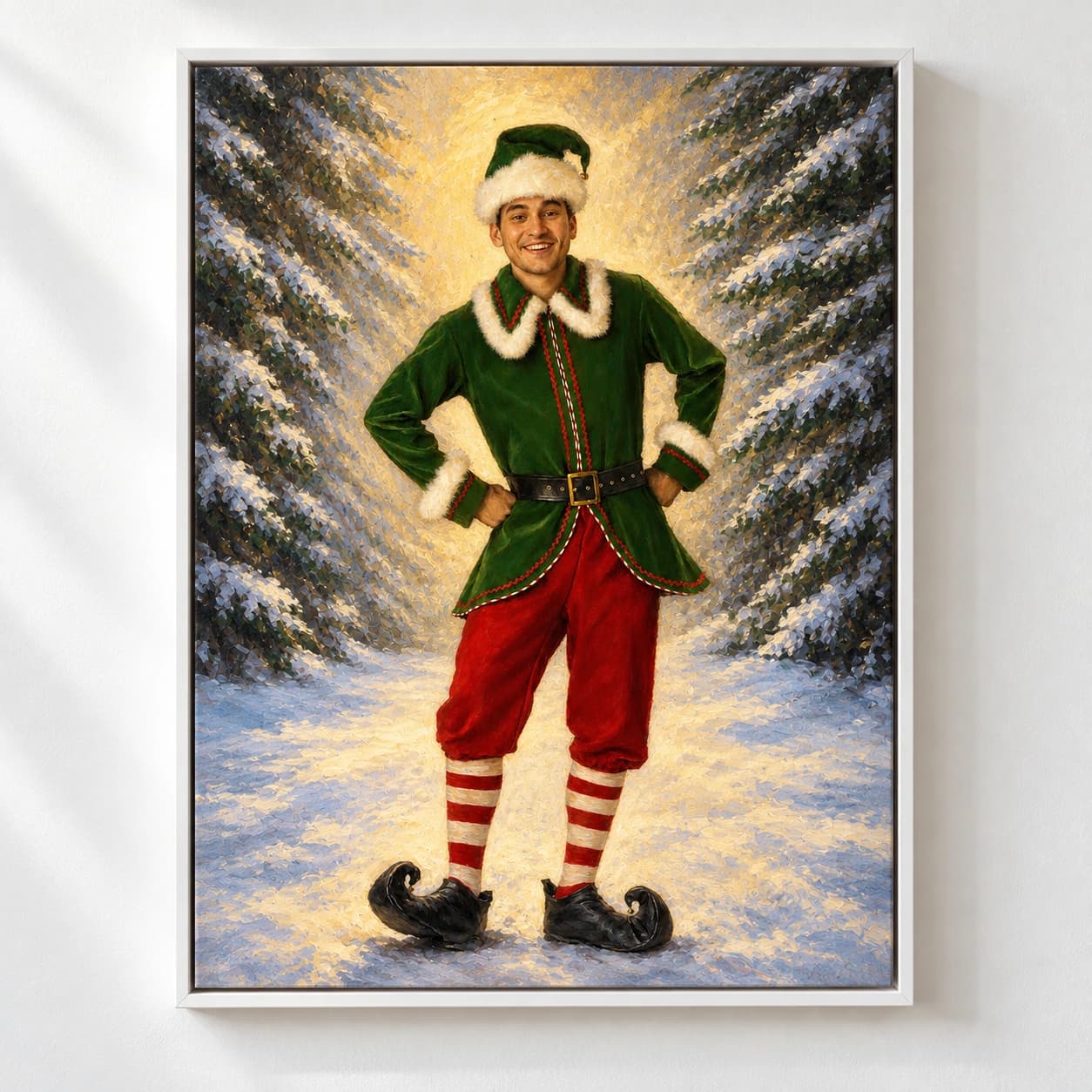 Elfin: white floating frame