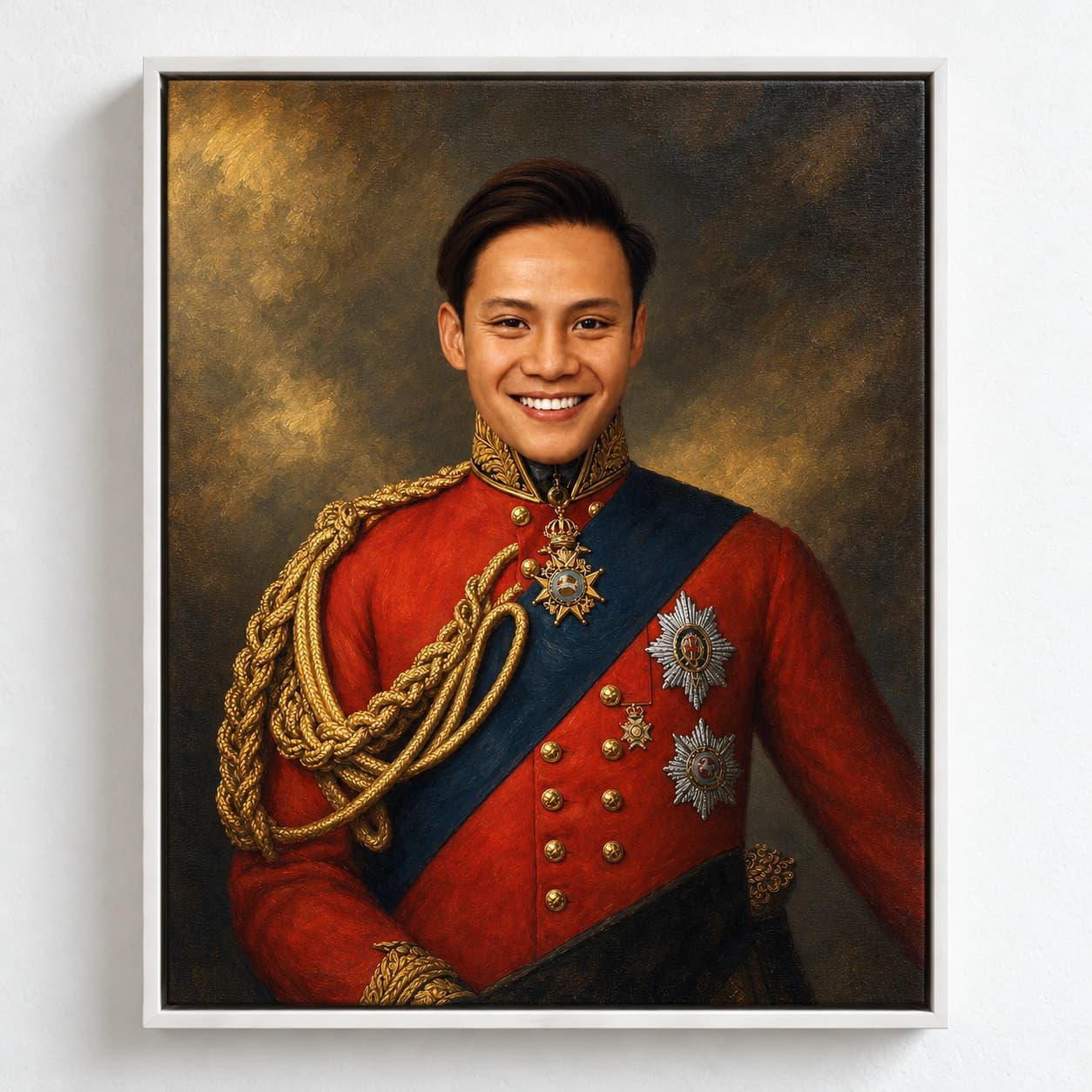 The Duke II: white floating frame