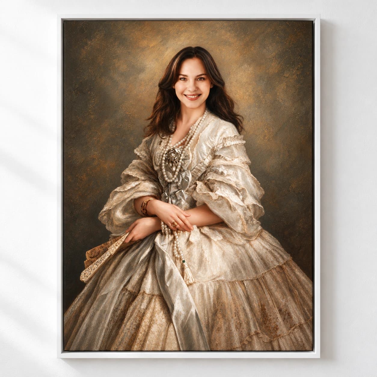The Empress: white floating frame