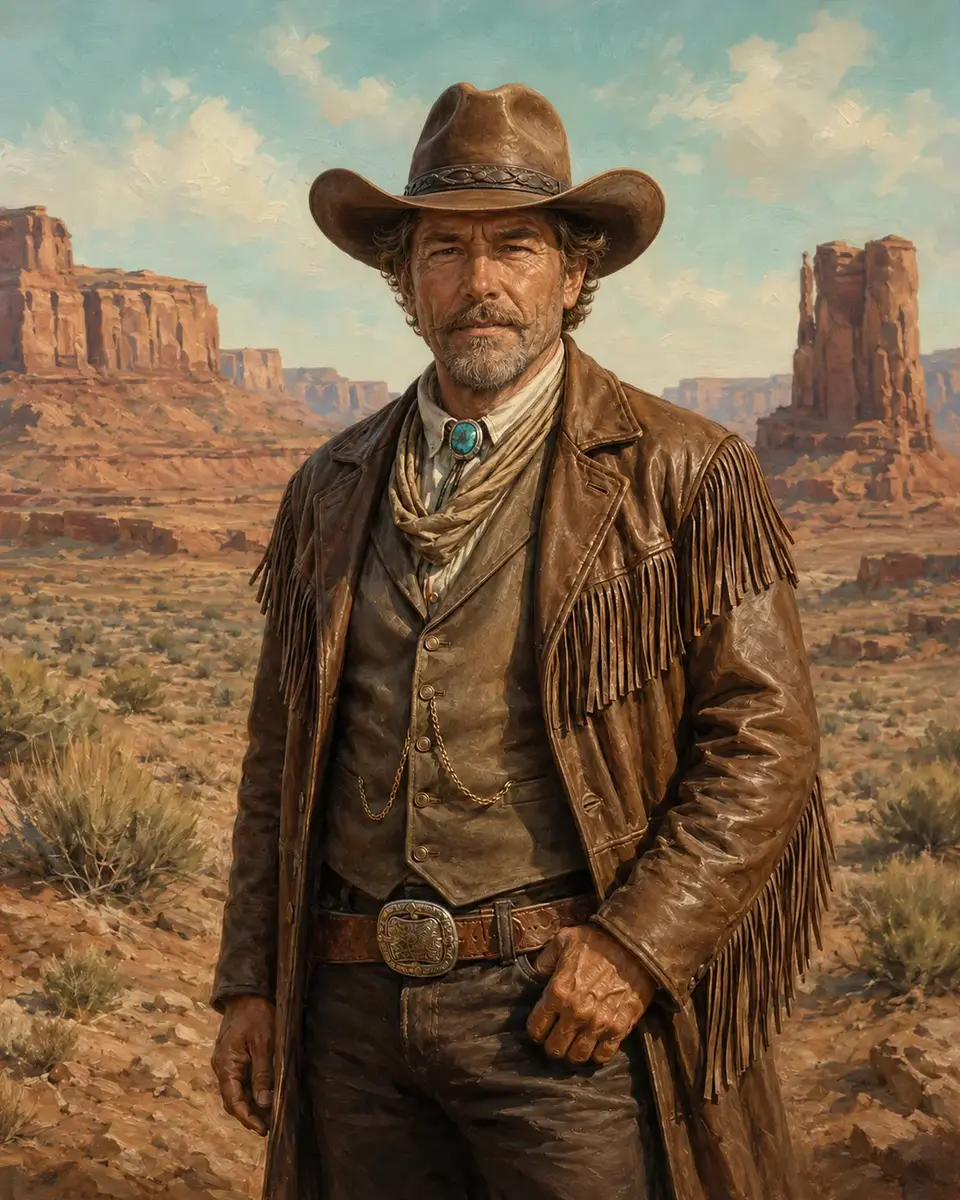 The Cowboy portrait style preview
