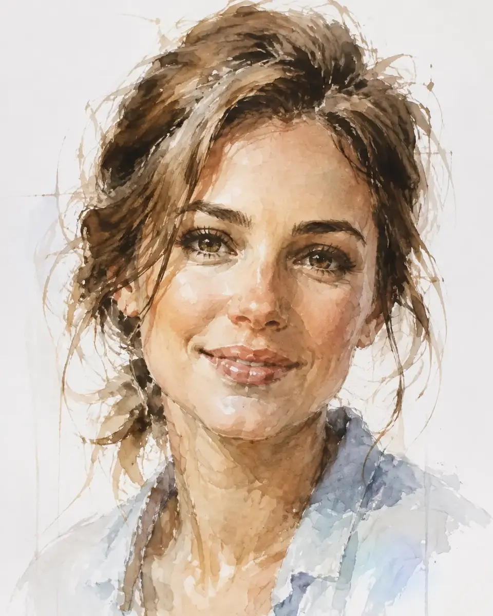 Watercolor Portrait portrait style preview